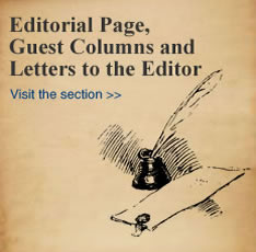 Editorial Page, Guest Columns and Letter to the Editor