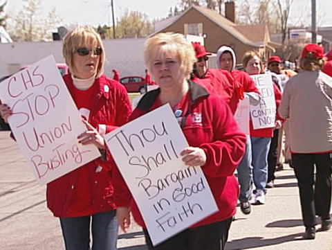 St. Joe's Hospital Informational Picket CWA Local 1168