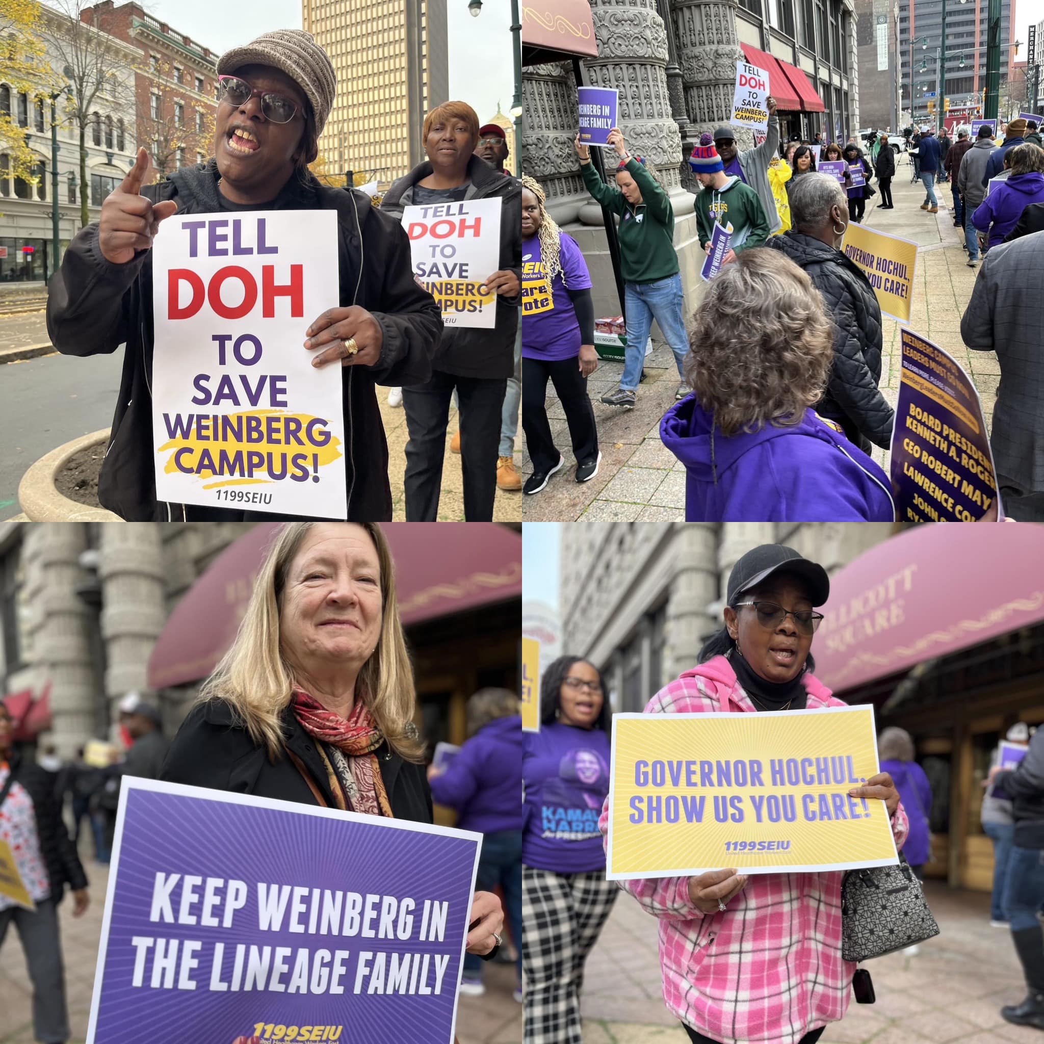 Unionized Weinberg Campus Caregivers Protest In Front Of The NYSDOH ‘In Continued Effort To Save Largest Non-Profit’ WNY Nursing Home - Leaders ‘Call On DOH To Save Weinberg Campus By Funding & Approving Receivership’