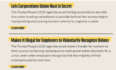 The National AFL-CIO ‘Highlights The Anti-Worker Foundation’ Of Trump’s Second-Term Agenda, ‘If’ Elected
