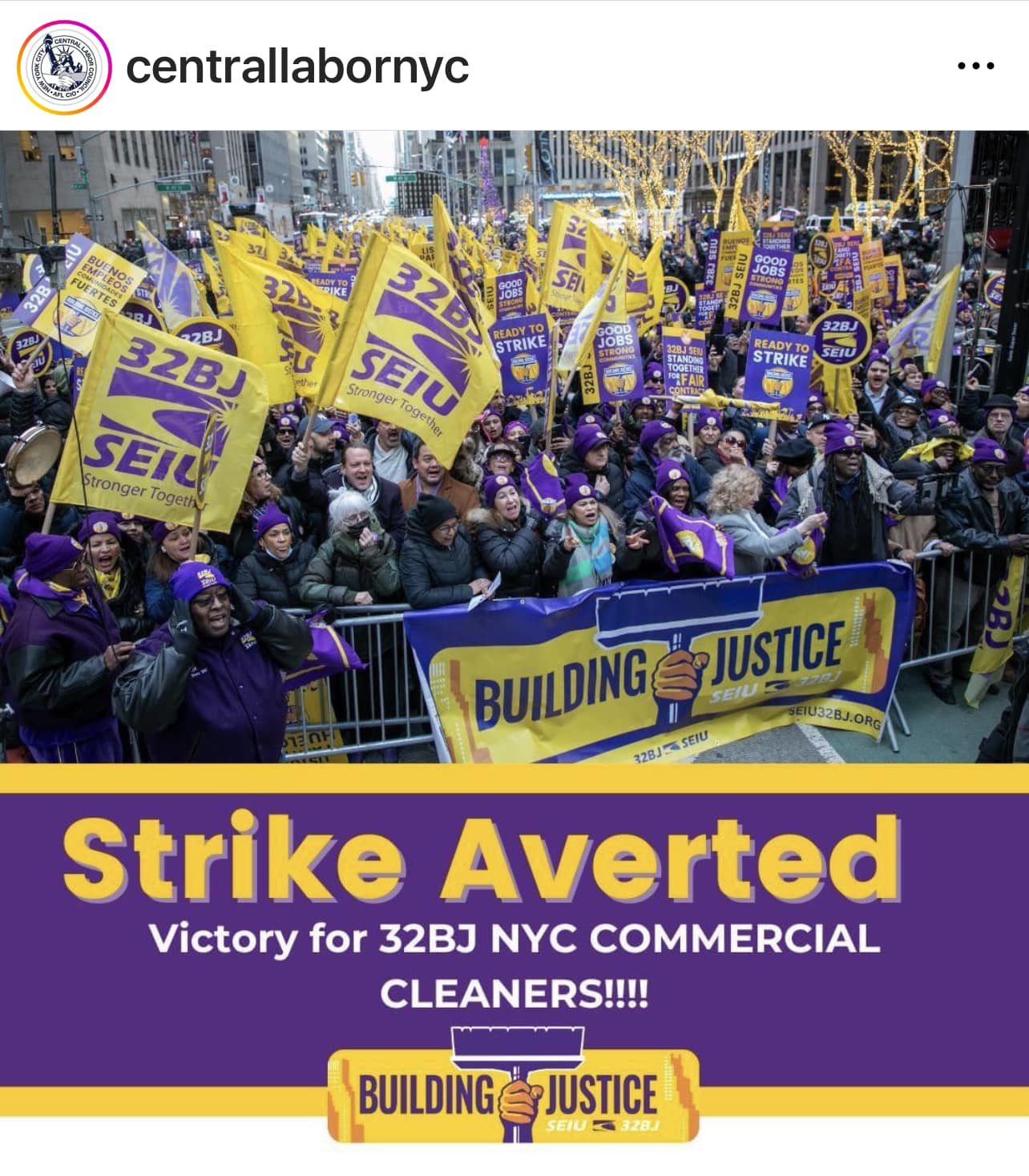 32BJ SEIU-Represented Building Workers & The Realty Advisory Board Reach A Tentative Contract Agreement, ‘Just In Time To Avoid A Major Strike’