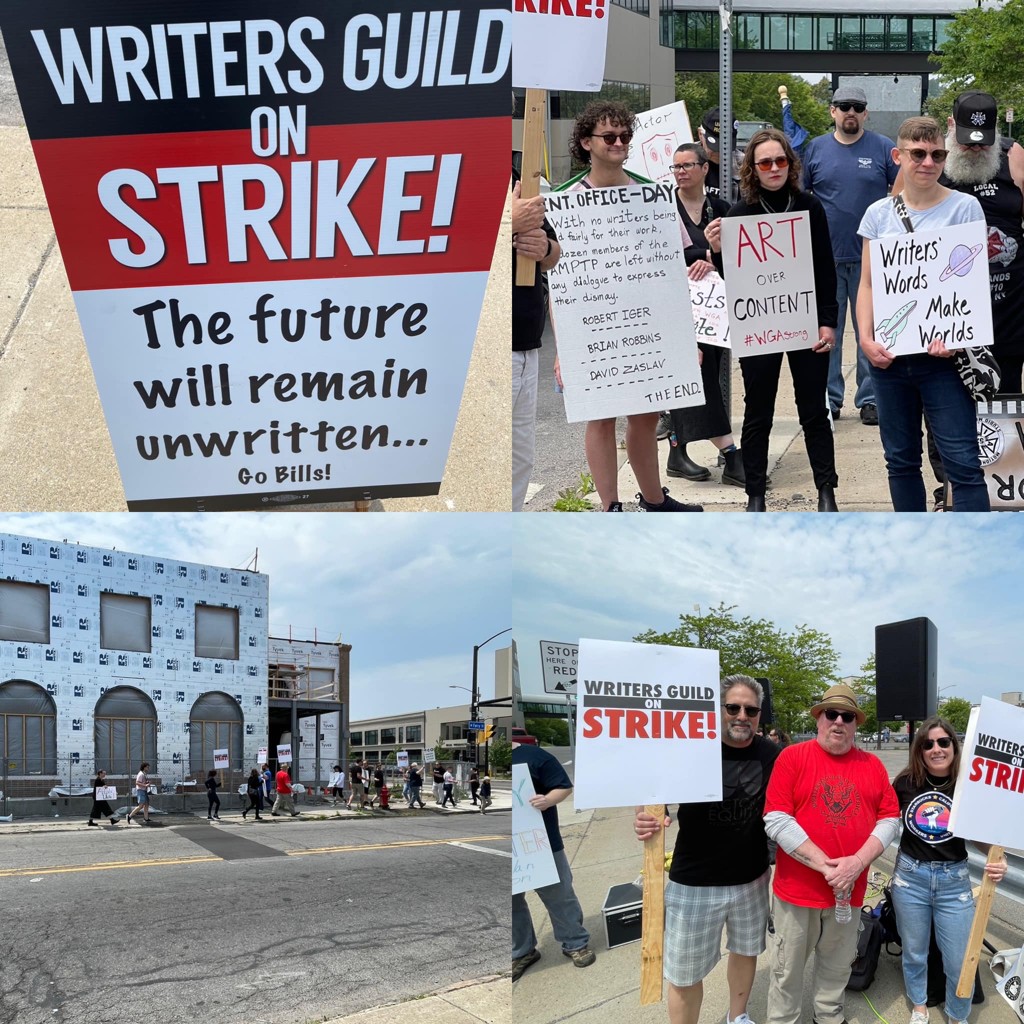 “It’s Not A Hobby, It’s A Living” - In Buffalo, Striking Writers Guild Members Hold Rally ‘Far From The Entertainment Epicenters In Hollywood & New York City’ To Educate Western New Yorkers ‘On What They Are Fighting For - And Against’