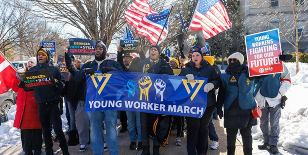 Young Workers March On Washington: “Young Workers Are Fed Up With Being Told To Work Harder, And Harder, And Harder… Meanwhile, We Take Home Less And Less And Less, We Will Not Quietly Accept A Destiny As A Livestock Workforce”