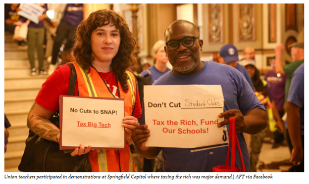 Union Coalition Brings ‘Billionaires Tax’ Proposal To Illinois