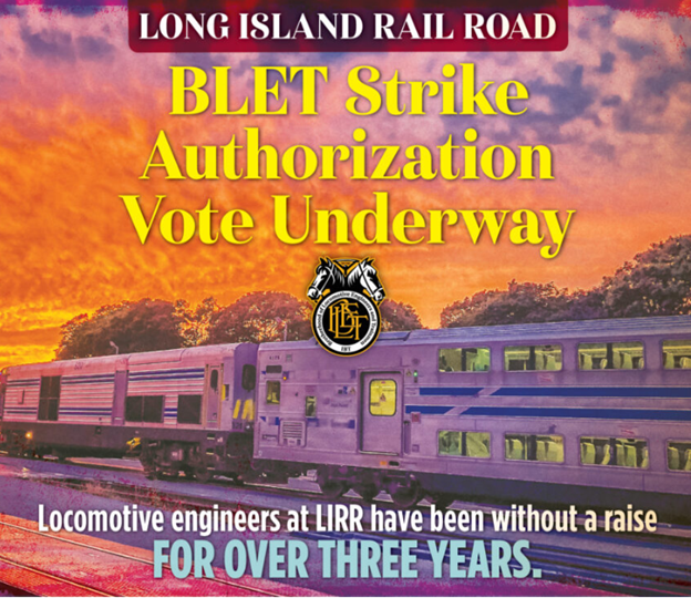 Nearly 600 Unionized Locomotive Engineers Employed By The Long Island Railroad ‘Are Voting On Whether Or Not To Call A Strike At The Nation’s Busiest’ Commuter Railroad