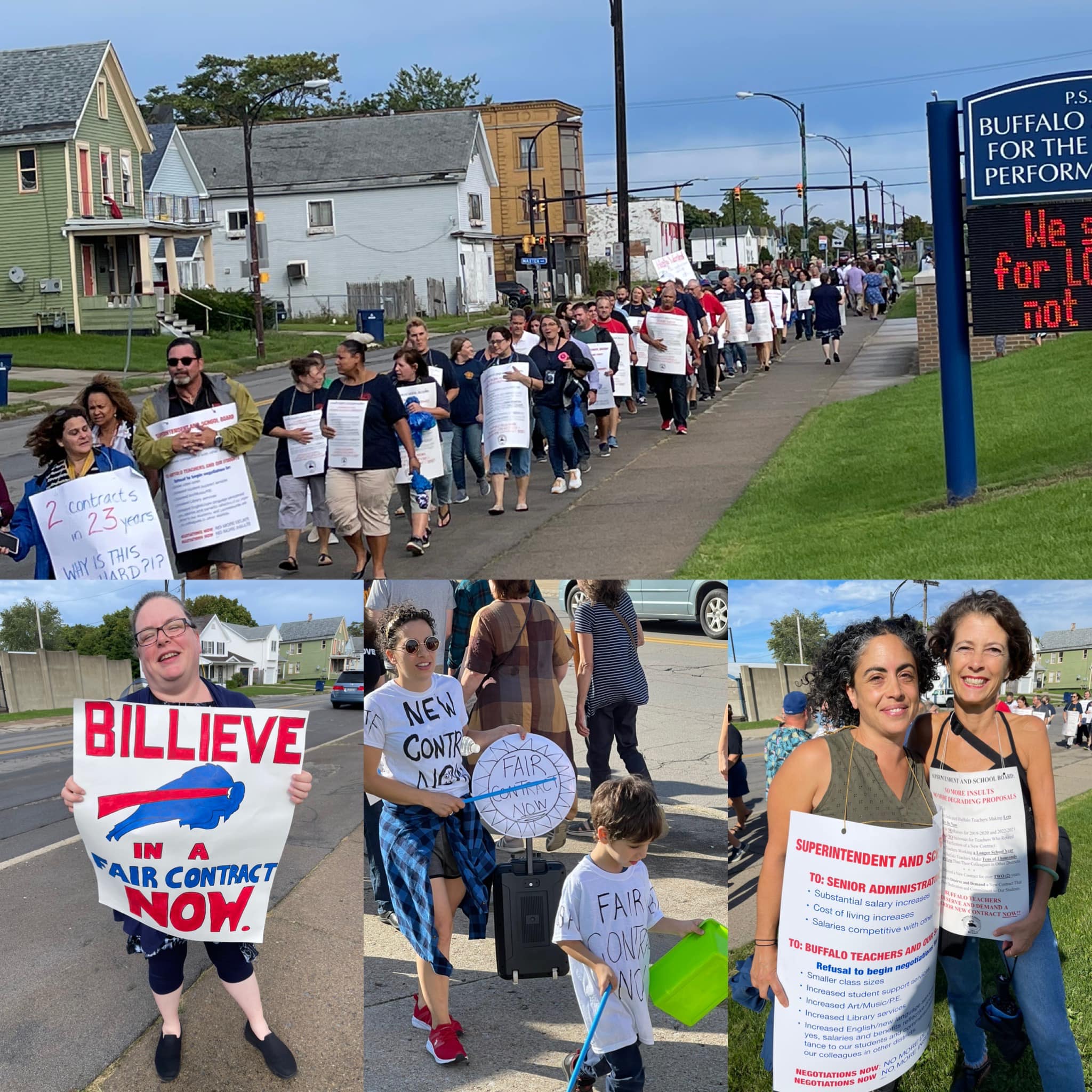 “We Worked Through The Pandemic And Put Ourselves At Risk, So Not To Be Willing To Work With Us Is A Slap In The Face” - More Than 300 Buffalo Public School Teachers Picket Outside School Board Meeting, Demand Board Negotiate Contract In Two Weeks