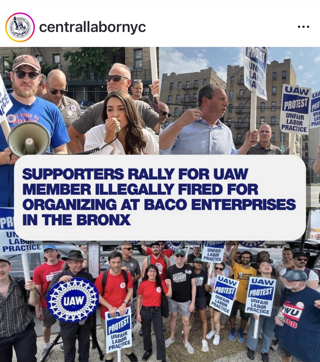Supporters Rally For Worker Who Was ‘Illegally Fired For Organizing’ At Baco Enterprises In The Bronx 