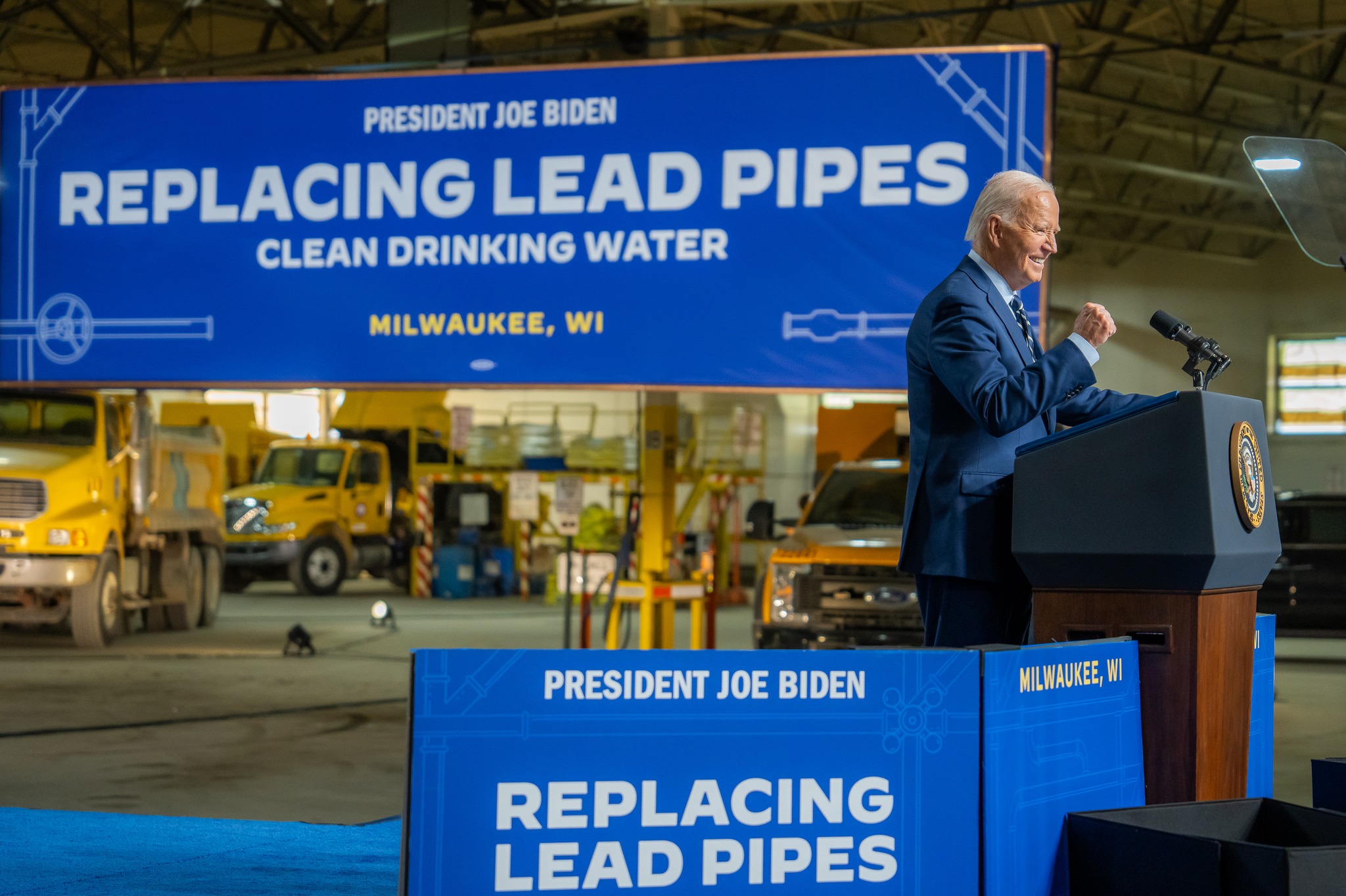 President Biden Shares $2.6 Billion Lead Pipe Replacement Plan In Milwaukee That Features Opportunities For Apprenticeship