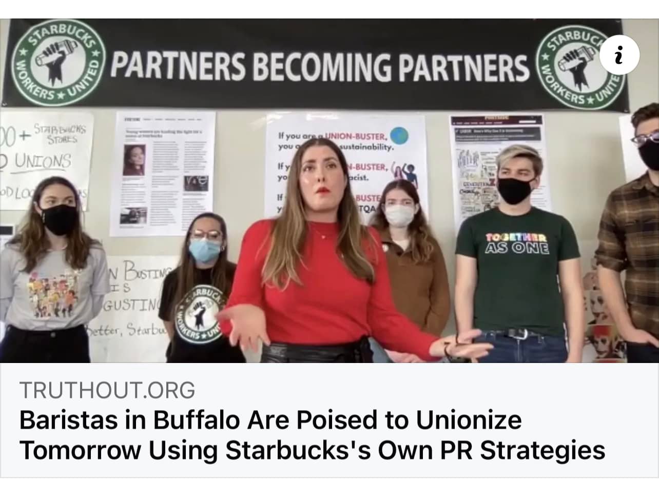 Today’s The Day - Baristas In Buffalo ‘Are Poised To Unionize’ At Starbucks