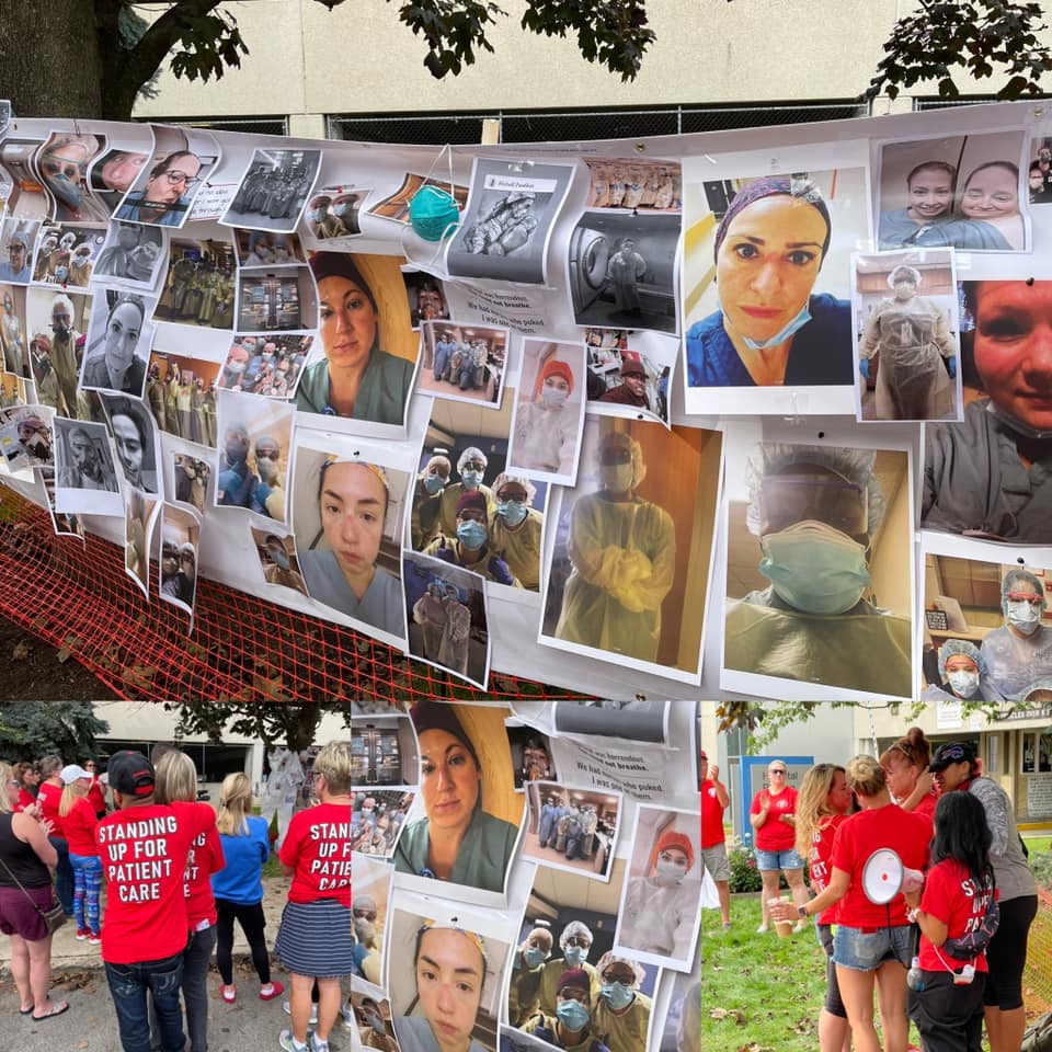 “We Didn’t Know If We Were Going To Die Or Not, But We Worked Through It, We Went To Work, Every Day” - CWA-Represented Catholic Health Caregivers Unveil ‘COVID Heroes Wall’ As Strike Continues At Mercy Hospital In South Buffalo