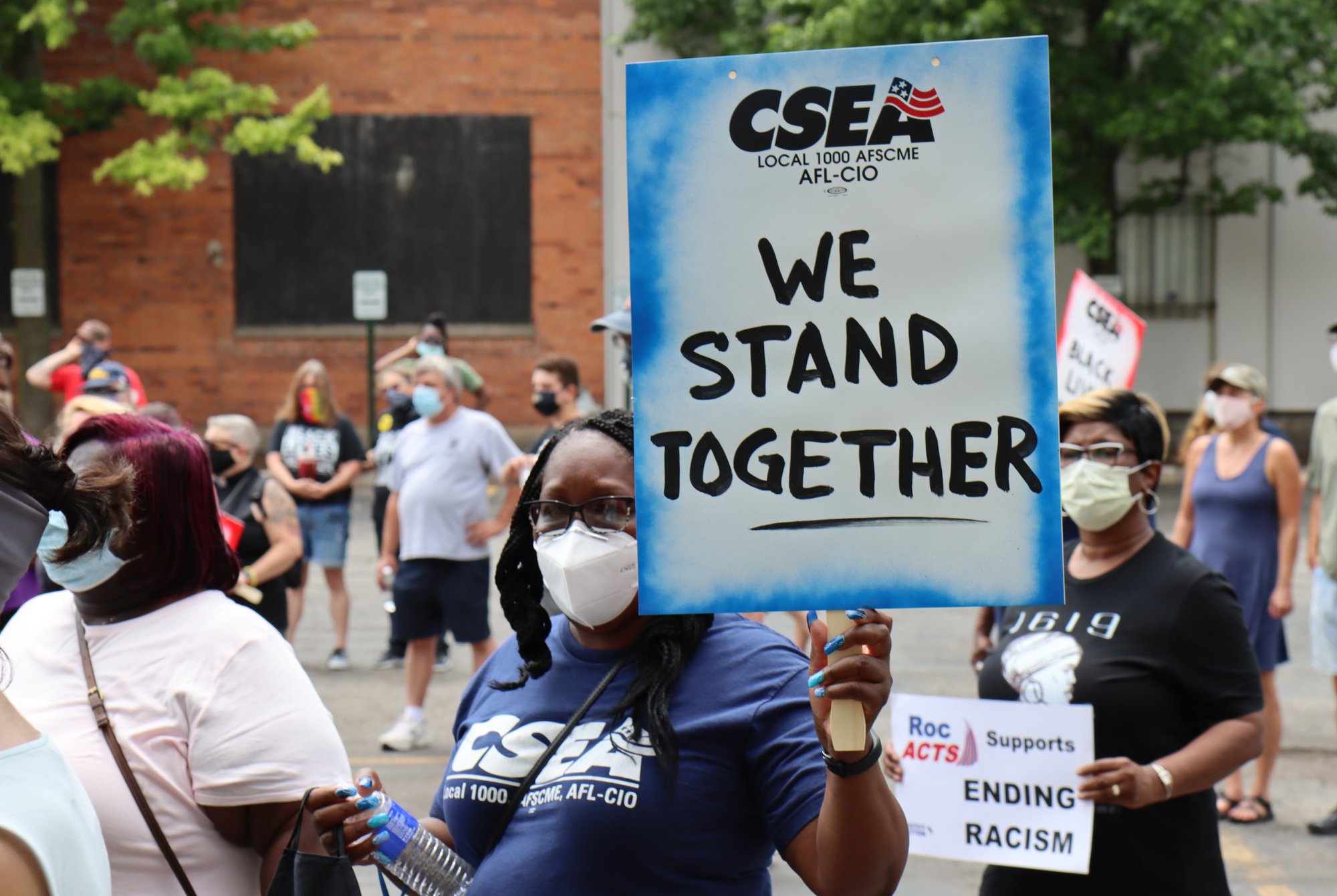 “We ‘Cannot Continue To Jeopardize The Callous Disregard For The Health And Safety Of Our Black And Brown Brothers And Sisters’” - Unions ‘Speak Out’ At Rochester Black Lives Matter Rally  