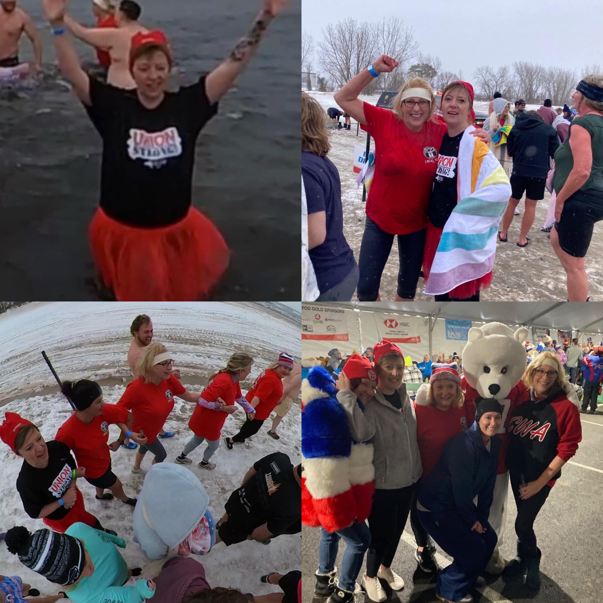 Special Olympics’ Polar Plunge Has ‘Special Meaning’ For Buffalo AFL-CIO President Denise Abbott, Who Joined Seven Of Her Fellow CWA Local 1168ers For A ‘Chilly Dip’ In Lake Erie ‘To Raise Money For A Worthwhile Cause’