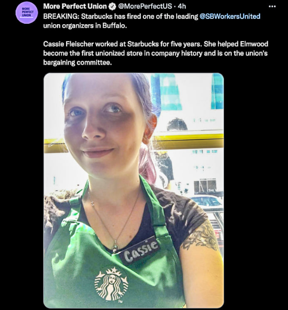 Reports Of Starbucks ‘Attempting To Force Out’ Union Leaders At Their Buffalo Stores Where The National Unionizing Push Originally Started