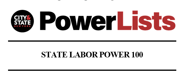 Western New York AFL-CIO Area Labor Federation Peter DeJesus On City & State’s 2022 New York State Labor Power 100 Listing