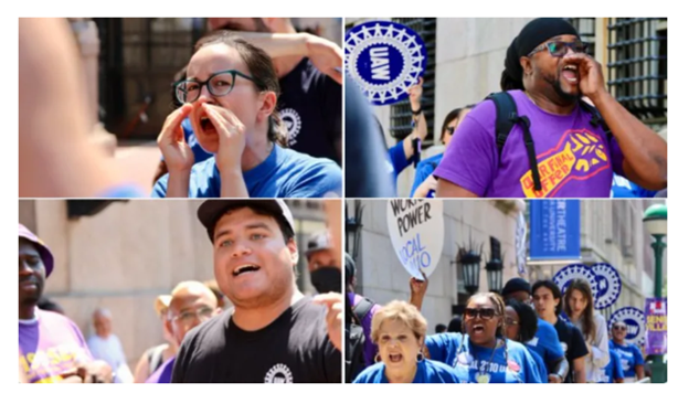 Unionized Columbia University Workers Rally For A Fair Contract - Columbia ‘Has Offered An Insulting 2% Raise’ To Its Employees, ‘An Amount So Low That When Inflation Is Counted In, It Amounts To A Pay Cut’