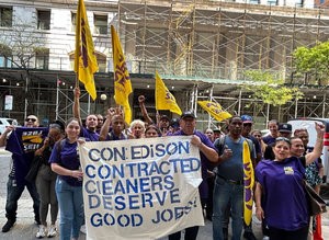 Cleaners Rally Outside Con Ed Headquarters ‘To Demand Utility Giant Provide Family-Sustaining’ Jobs
