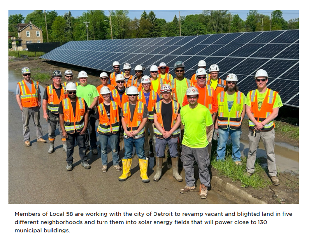 Detroit IBEW Local ‘Transforms Blighted Neighborhoods With Solar Power’