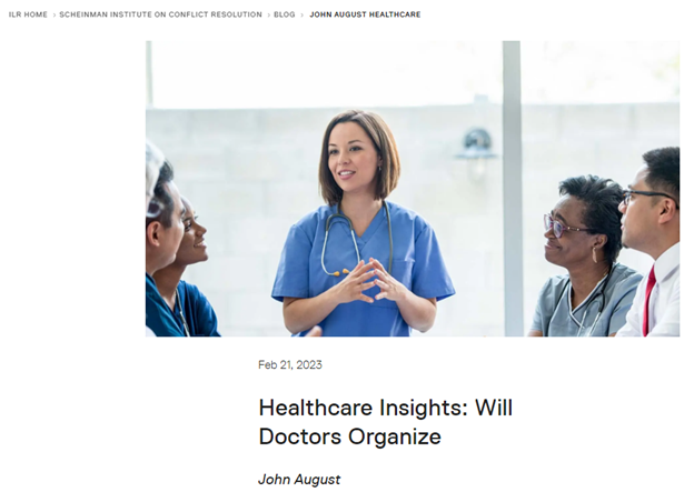 Will Doctors Organize?