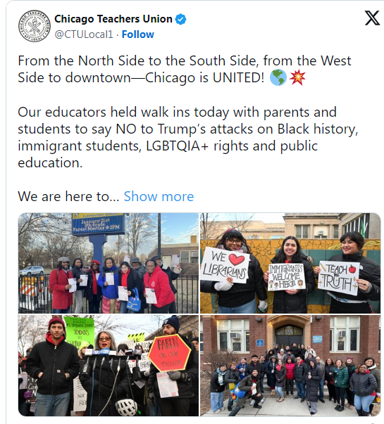 Education Unions ‘Denounce Trump's Attacks’ On Students, Teachers, Schools, Academic Freedom, Civil Rights, Public Education, Democracy – ‘And Even School Lunches For Vulnerable’ Children