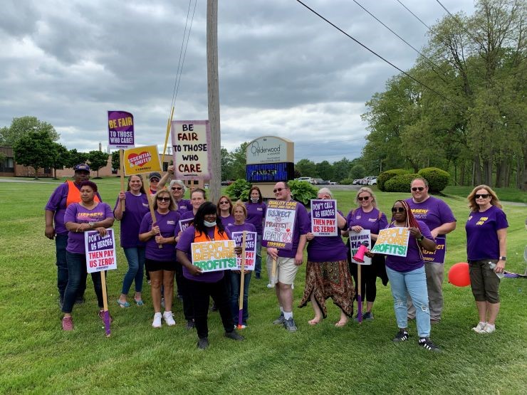 1199 SEIU-Represented Nursing Home Workers Hold Picket At A ‘Second’ Elderwood Site In Western New York ‘Over Poor Staffing & Low Wages’ - Union Says Elderwood’s Operators ‘Withdrew Equity While Service Workers Earn Less Than’ $15 Per Hour 
