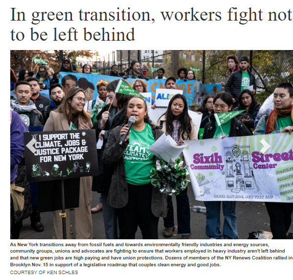 In A ‘Green Transition,’ Workers ‘Fight Not To Be Left Behind’