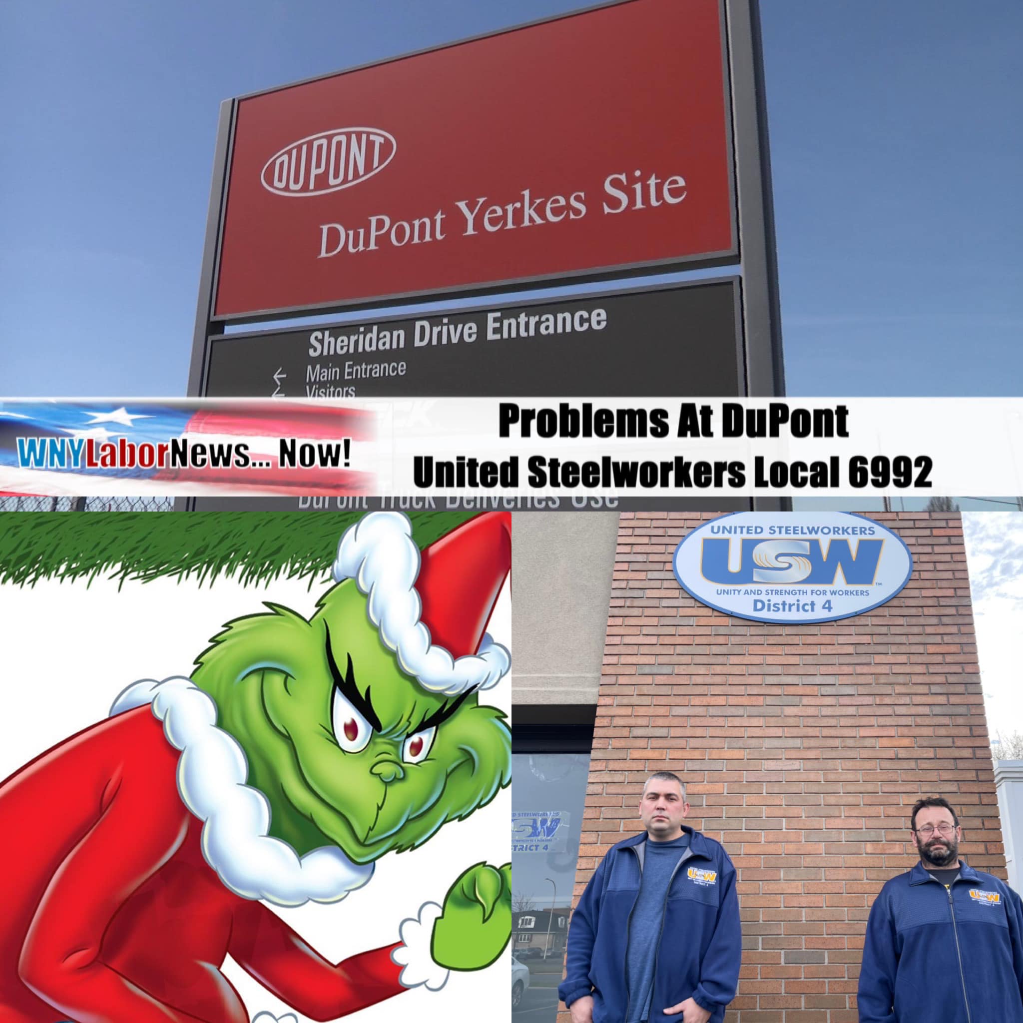 Merry Christmas From DuPont! - Tonawanda Plant Management Plays ‘Grinch,’ Wants Their ‘Essential Employees’ To ‘Take A Major Pay Cut That Could See’ Yearly Salaries For USW-Represented Workers ‘Decline By As Much As $15,000’