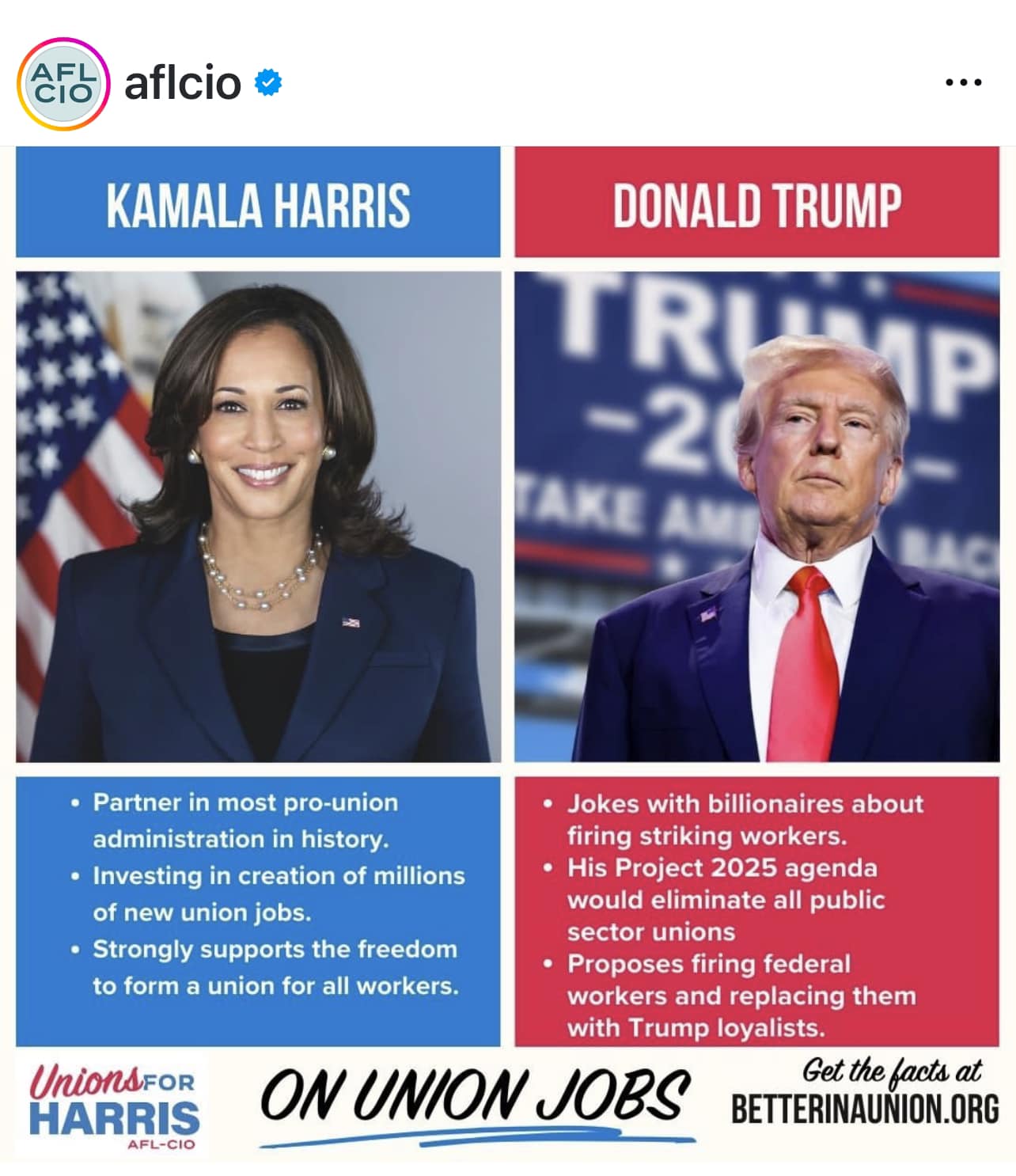 National AFL-CIO President Liz Shuler: “Election is Choice Between Harris's Opportunity Economy And Trump's Unhinged Betrayal Of Working People