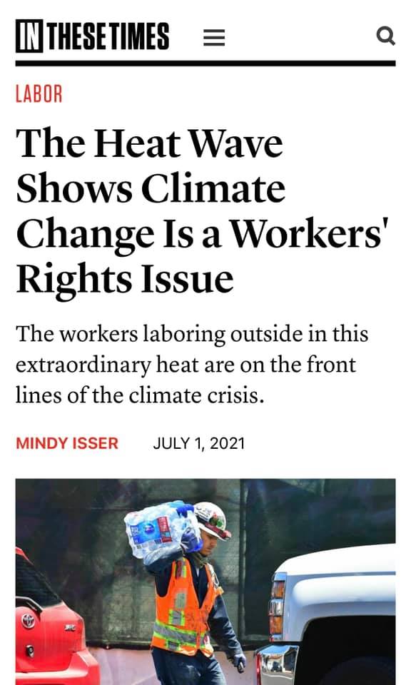 “It Puts Workers’ Lives In Danger - Plain And Simple” - The National AFL-CIO Says A ‘Dangerous New’ Trump Administration OSHA Directive ‘Abandons Workers Facing Extreme’ Heat
