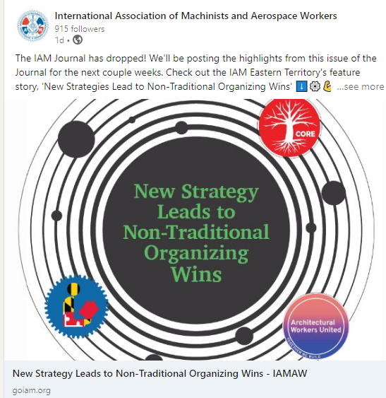 New Strategy Leads To ‘Non-Traditional’ Organizing Wins At The IAM