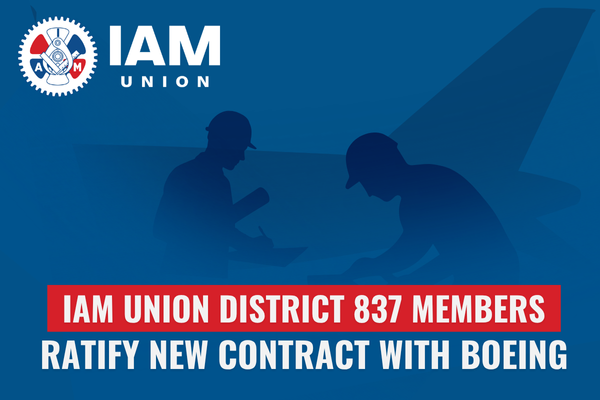 International Association Of Machinists District 837 Members Ratify New Contract With Boeing, Bringing To An End To A Strike That Began In Early August