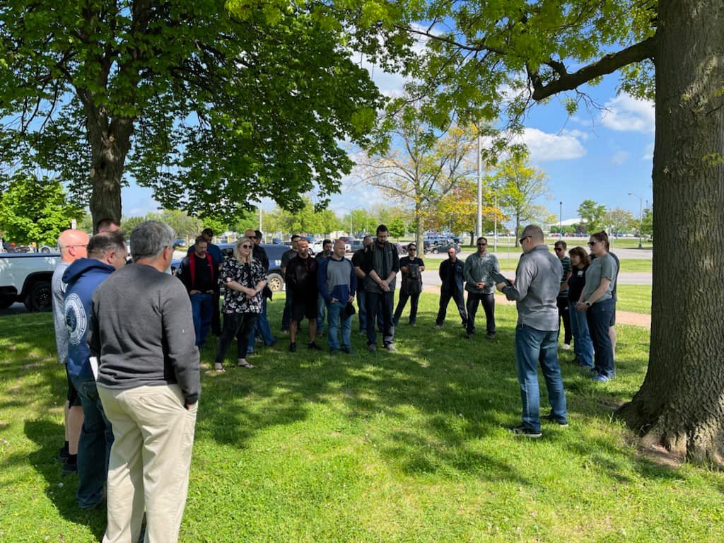 Despite Being Separated By 23 Miles, IBEW Local 2104’s Niagara Falls Membership Holds Vigil To Honor Those Killed By A Racist Gunman At A Tops Supermarket On Buffalo’s East Side - Union To Start Weekly Food Drive To Aid Impacted East Side Community