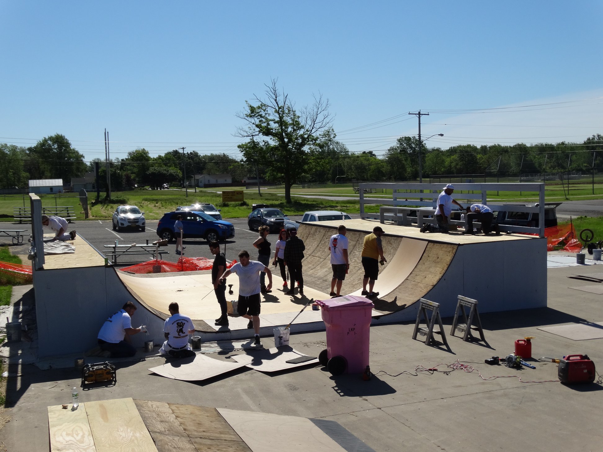 Unions & Their Members ‘Giving Back’ To Their Communities Here In Western New York: IUPAT District 4 Union Painters Donate Their Time To Help Put The ‘Finishing Touches’ On A Niagara County Skate Park