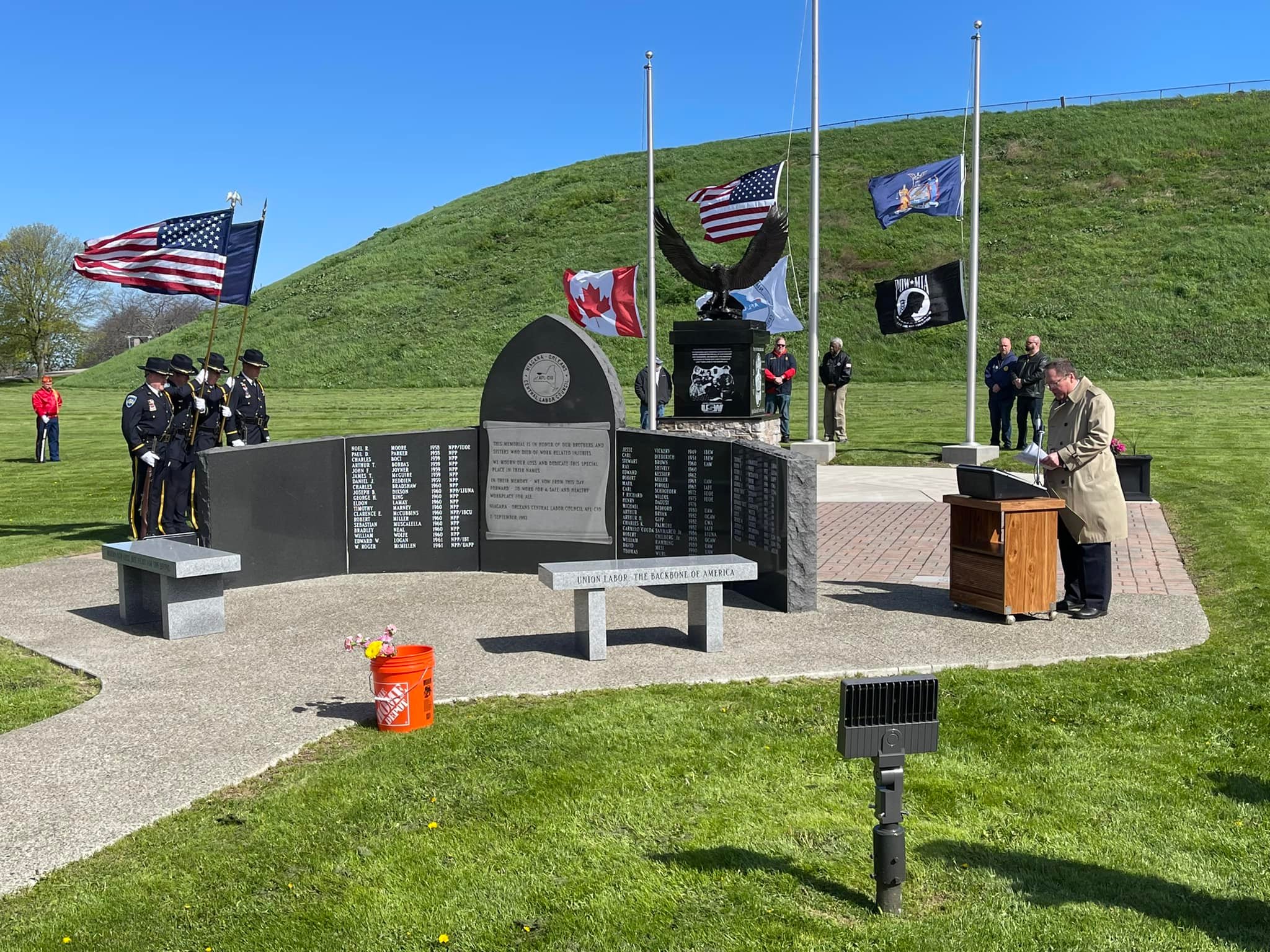 Niagara-Orleans Labor Council President ‘Calls Out’ Elected Officials At Workers’ Memorial Event, Wants Hearings On Workers’ Comp Reform - Tells Story Of Worker ‘Who Put A Gun In His Mouth Because He Couldn’t Take The Pain Anymore’