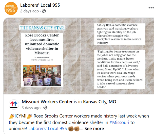 Workers Employed At Kansas City Domestic Violence Shelter ‘Go Union,’ Become ‘First In The State Of Missouri To Unionize’