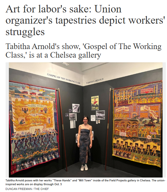 ‘Art For Labor's Sake’ - Union Organizer's Tapestries Depict ‘Workers' Struggles’ 