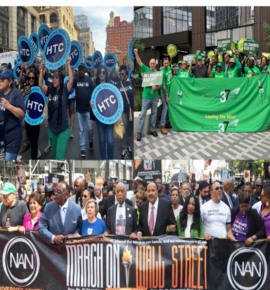 “Democracy Cannot Survive Without Labor” - Unions Join The March On Wall Street, Call For ‘Protecting’ Public Service, ‘Safeguarding’ Retirement & Medical Benefits ‘While Defending The Right To Organize’