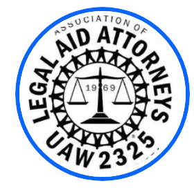Members Of The Association Of Legal Advocates And Attorneys-UAW Local 2325 Rally For Higher Wages In New York City