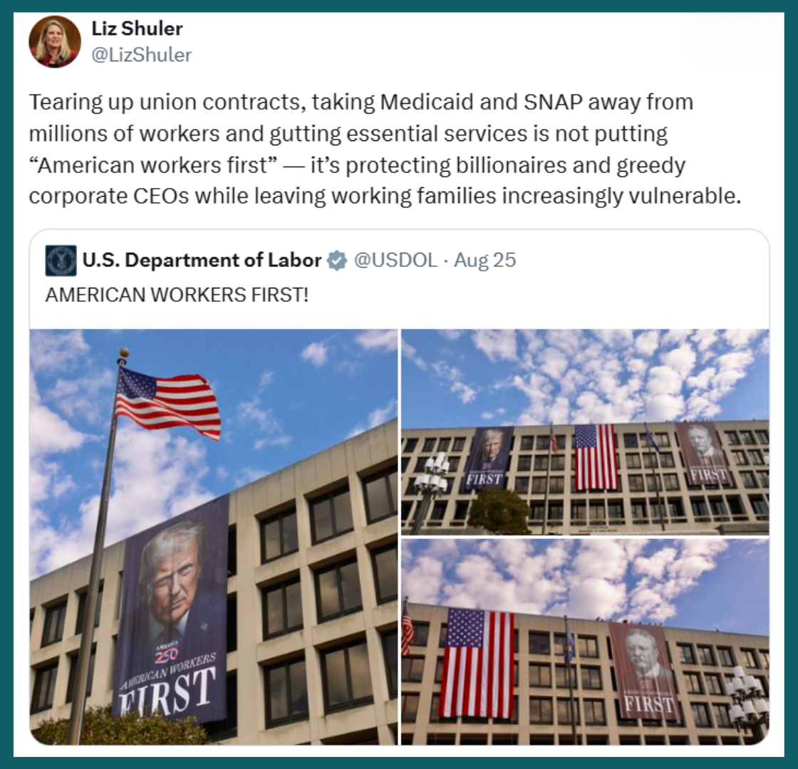 It “Shows Us This Administration’s Callous Disregard For Workers’ Rights Knows No Bounds” - The National AFL-CIO ‘Blasts’ New Trump Administration ‘Union-Busting Executive Order Issued Ahead Of Labor Day’ 