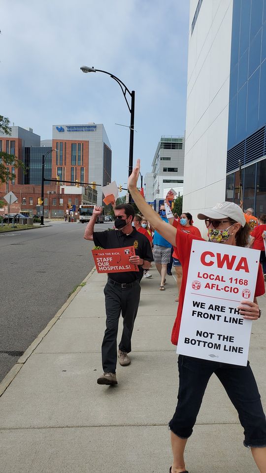 Unionized Health Care Workers Hold Three Simultaneous Rallies In Buffalo In Support Of Safe Staffing & Raising State Revenue - As New York ‘Braces’ For A Second COVID-19 Wave, Unions ‘Urge’ NYS ‘To Protect Those Front Line Workers & Their Patients’