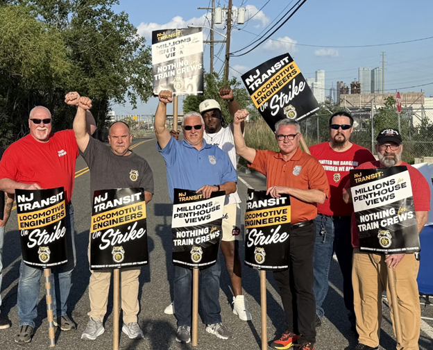 LABOR NEWS UPDATE: Transit Strike Ends As The Brotherhood Of Locomotive Engineers And Trainmen & NJ Transit Reach Tentative Contract Agreement, Service To Resume Tuesday