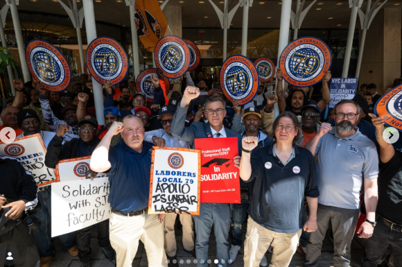 Unions ‘Demand’ Apollo Global Management ‘Respect Workers’ Rights’