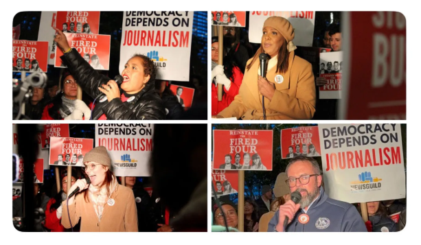 Condé Union, New Yorker Union, NewsGuild Of New York ‘Rally To Demand Reversal Of Illegal Firings & Suspensions’