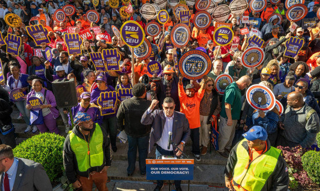 New York City’s Labor Unions ‘Come Together To Launch An Election Protection Labor Coalition’ In “Our Voice. Our Vote. Our Democracy.”