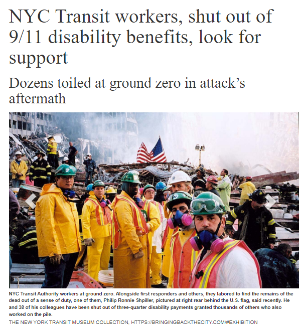 Dozens Of New York City Transit Workers Who Toiled At Ground Zero In Attack’s Aftermath ‘Are Shut Out’ Of 9/11 Disability Benefits, ‘Now Look For Support’