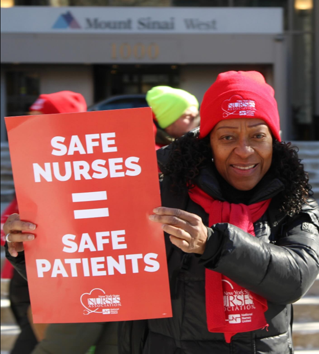 Striking NYSNA-Represented Nurses March To Governor Office To ‘Protest Executive Order Allowing’ Travel Nurses ‘To Work In New York City Hospitals’ & ‘Criticize Her For Not Doing More To Help Bring Their Labor Dispute To An End’