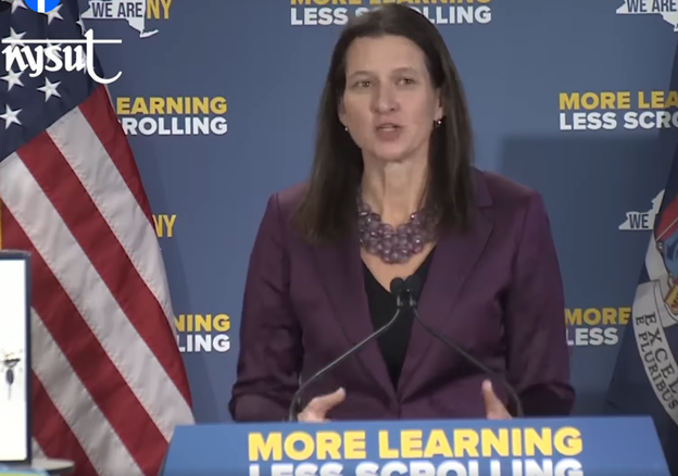 NYSUT President Person Joins Governor Hochul In Guilderland ‘To Support’ Proposal To Create ‘Distraction-Free’ Learning Environments Across New York State
