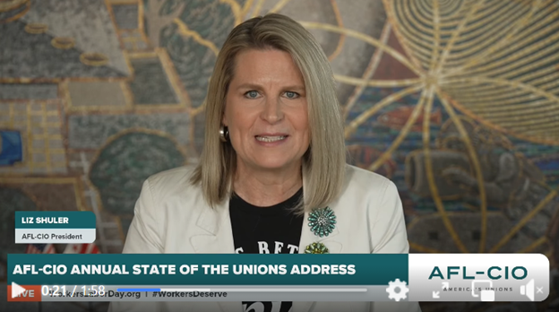 National AFL-CIO President Liz Shuler’s 2025 State Of The Union Address: ‘The State of Our Unions Is Under Attack And Fighting Back’
