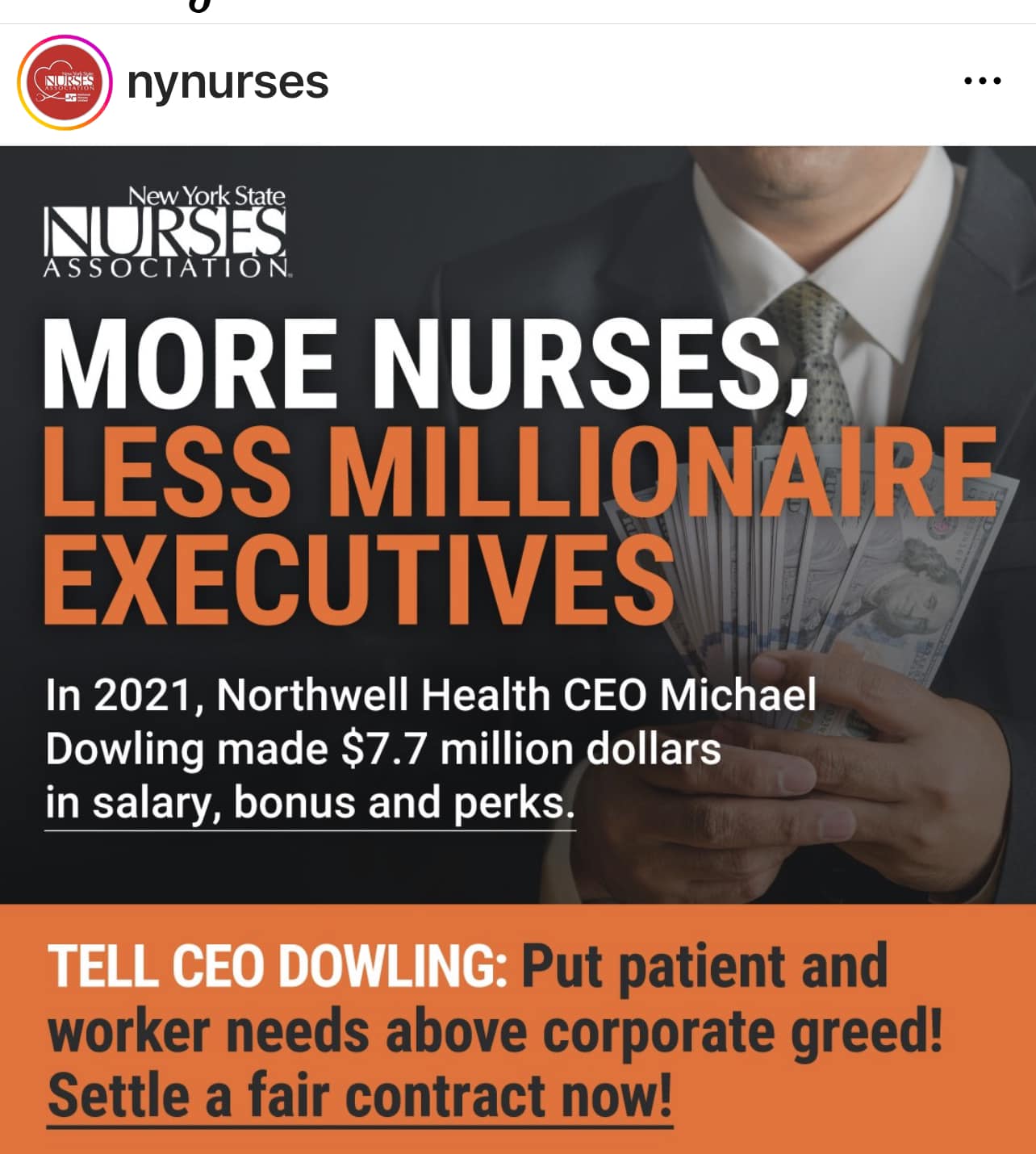 NYSNA-Represented Health Care Workers Say Northwell Health’s ‘Greed Leaves Patient In Need’ - Nurses Launch Ad Campaign To Call On Northwell Health ‘To Deliver Fair Contracts’ At LIJ Valley Stream & Peconic