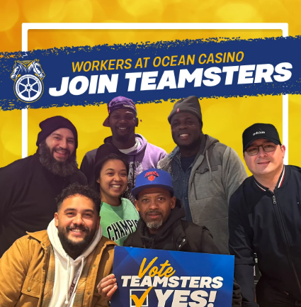 “We Decided To Organize Because We Deserve More Respect On The Job” - 52 Valets Employed At Ocean Casino ‘Vote Overwhelmingly To Go Union,’ Join Teamsters  