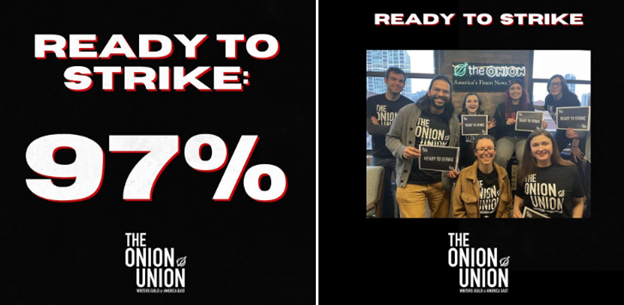 Onion Staffers Approve Strike Authorization Against G/O Media With 97% Of Vote